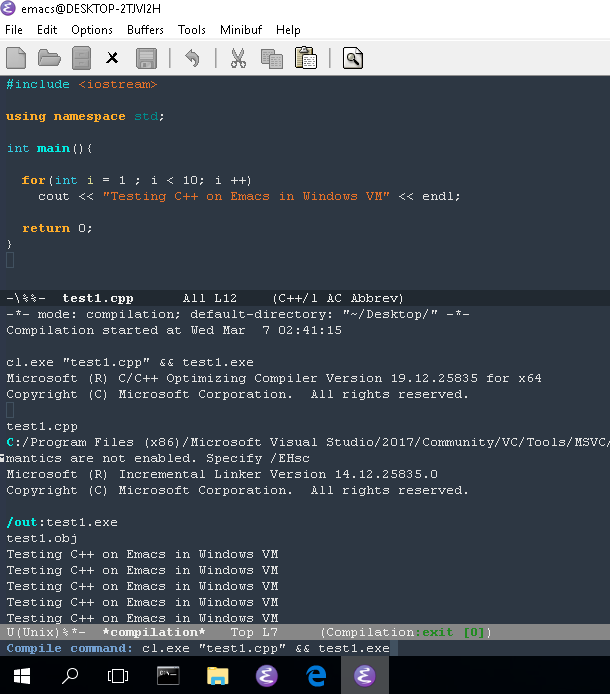 emacs editor for windows 8